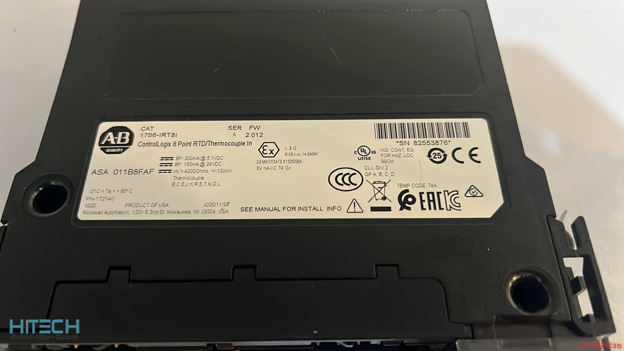 1756-IRT8I.jpg ماژول Allen-Bradley مدل 1756-IRT8I - تصویر 1