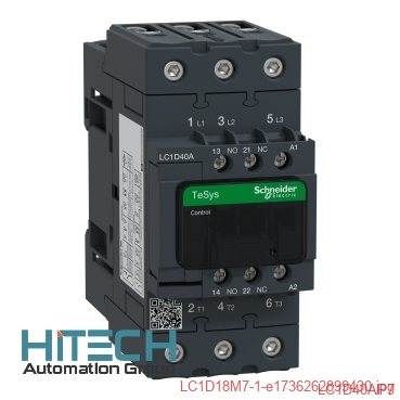 LC1D40AP7.jpg کنتاکتور اشنایدر مدل D40 - تصویر 1